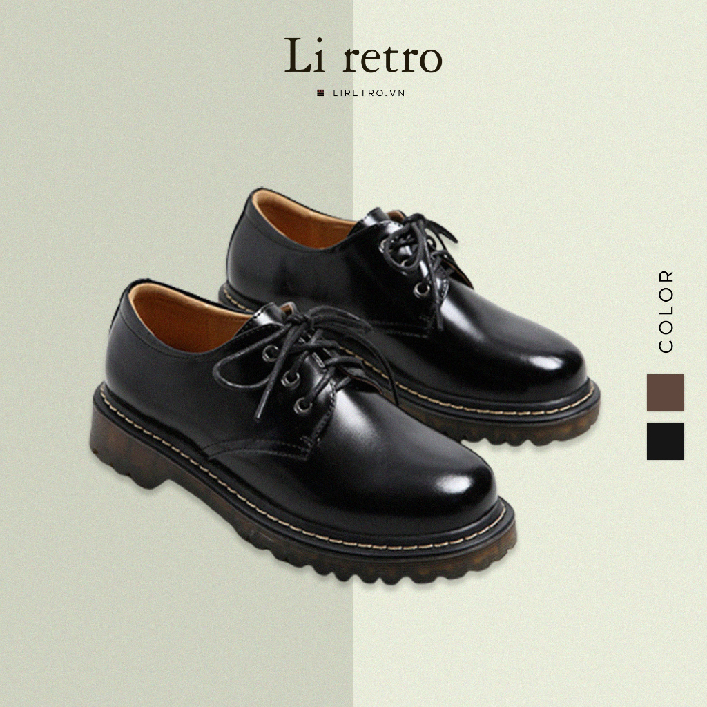 Giày Original Derby - Giày da nữ vintage Li retro