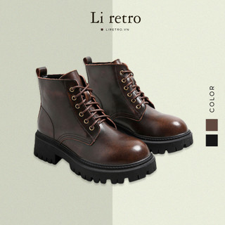 [509-2] Giày cao cổ Original Boots 4.5 - Giày da nữ vintage Li retro (giày da thật - genuine leather)