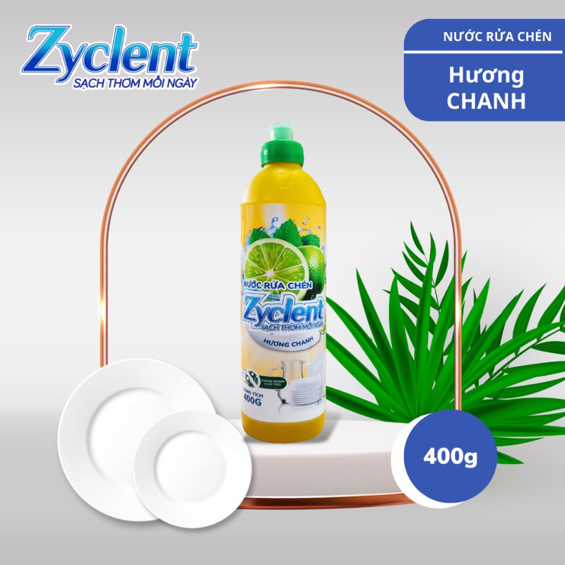 Nước Rửa Chén Zyclent Hương Chanh 400g