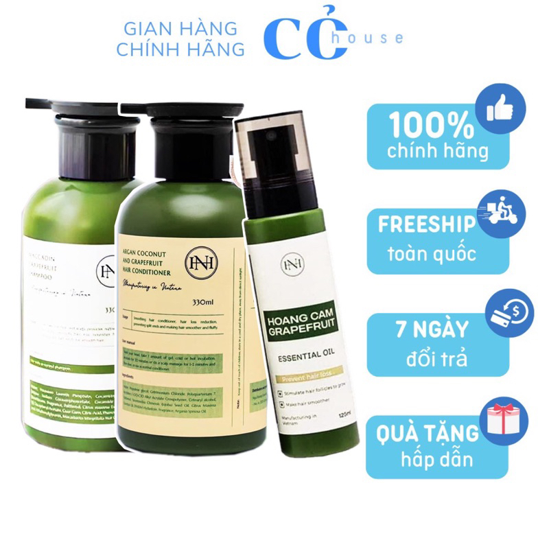 Combo dầu gội, gel ủ tóc và xịt bưởi Nga Hoàng giúp mọc tóc giảm rụng mềm mượt