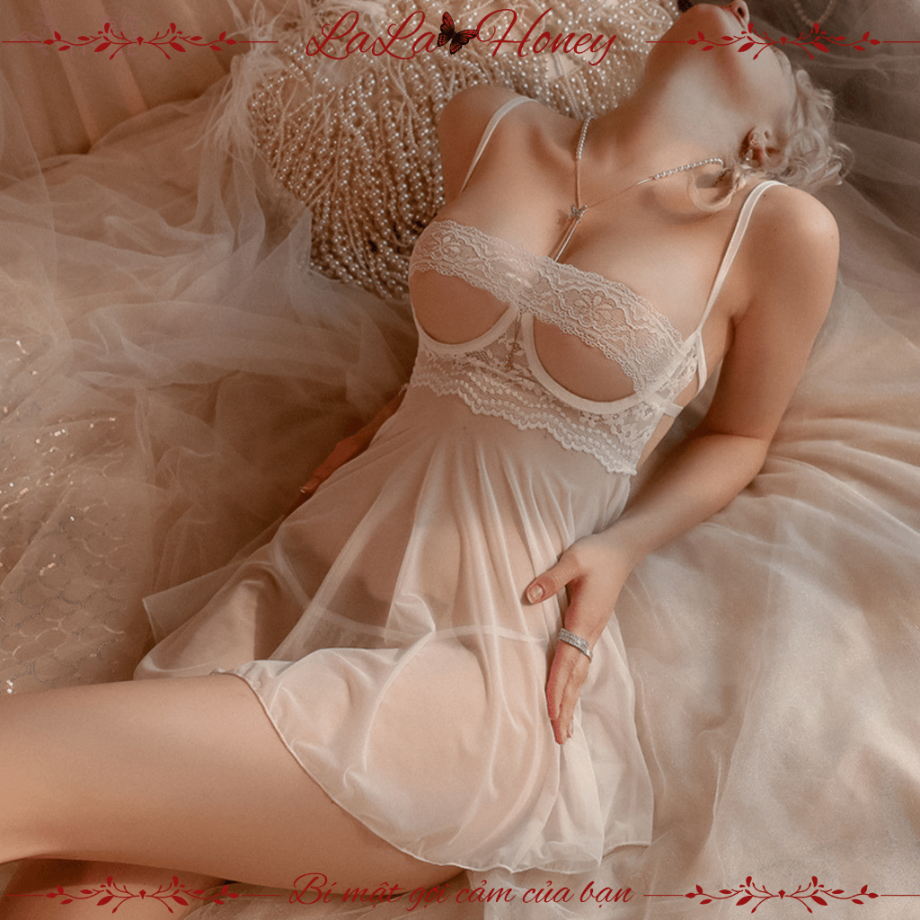 Váy Ngủ 2 Dây Sexy Xuyên Thấu Có Gọng Nâng Ngực, Đầm Ngủ Ren Hở Lưng Sexy Gợi Cảm Quyến Rũ - LALA HONEY | BigBuy360 - bigbuy360.vn