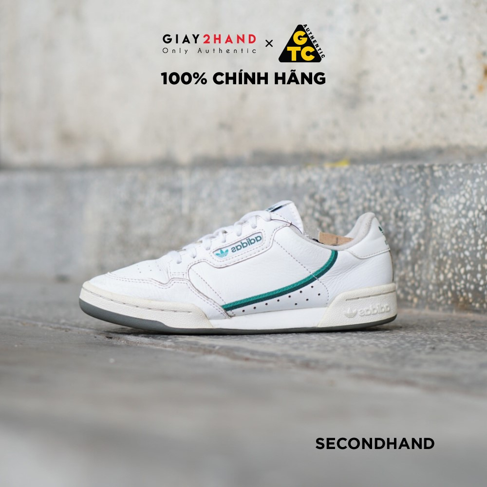 Giày Thể Thao Nam ADIDAS CONTINENTAL 80 WHITE GREEN EF5990 - GIÀY CŨ CHÍNH HÃNG
