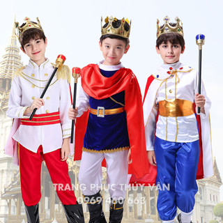 🍄 Bộ Quần Áo Hoàng Tử Cho Bé Trai. Trang Phục Hóa Trang Halloween Cho Bé