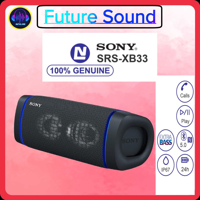 Loa di động Sony SRS-XB33 với EXTRA BASS hàng chính hãng