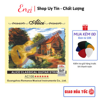 Dây đàn guitar classic Alice A106 chính hãng dây nilon cho đàn ghi ta cổ điển Enzi