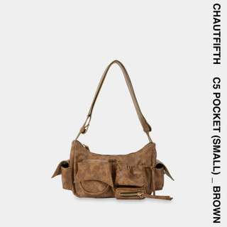 Túi xách c5-pocket size nhỏ màu nâu - chautfifth