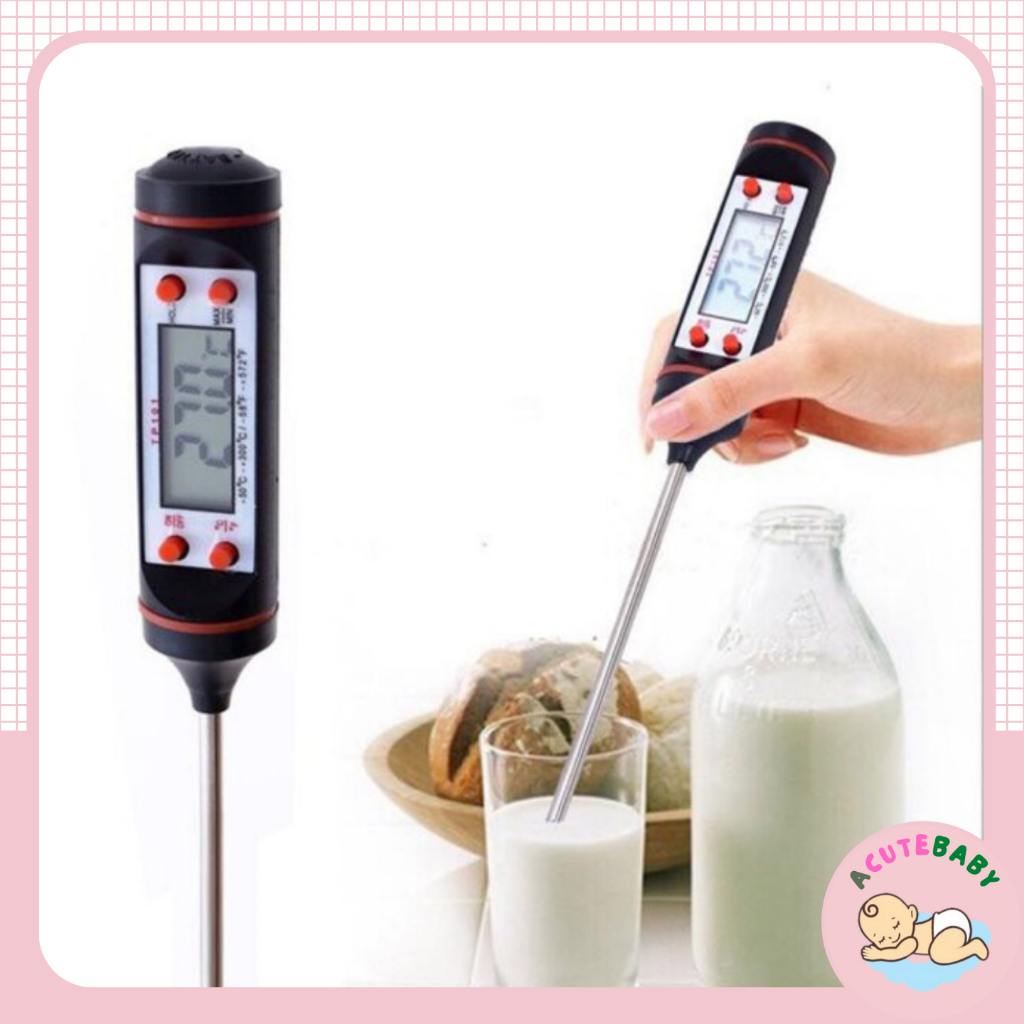 Nhiệt kế điện tử đa năng Máy đo nhiệt độ nước, sữa, đồ ăn cho bé