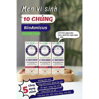 [Chính Hãng] Men vi sinh 10 chủng Bioamicus Complete 10ml