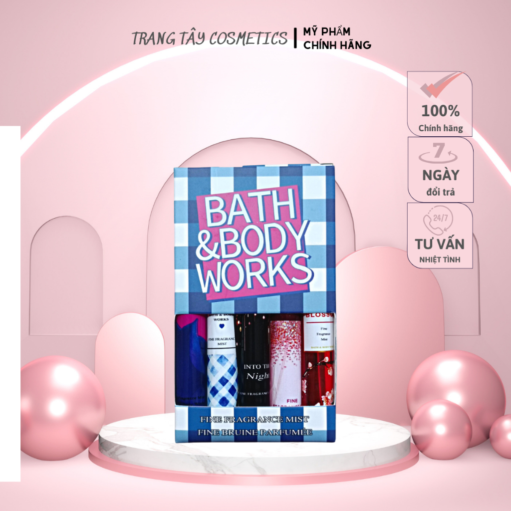 ( Chính Hãng) Set 5 mini Body Mist Bath & Body Works 10ml