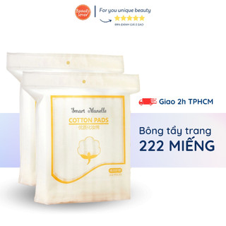 Combo 2 túi bông tẩy trang 222 miếng – Beauty Lover Bông tẩy trang 3 lớp, không xơ, mềm mại