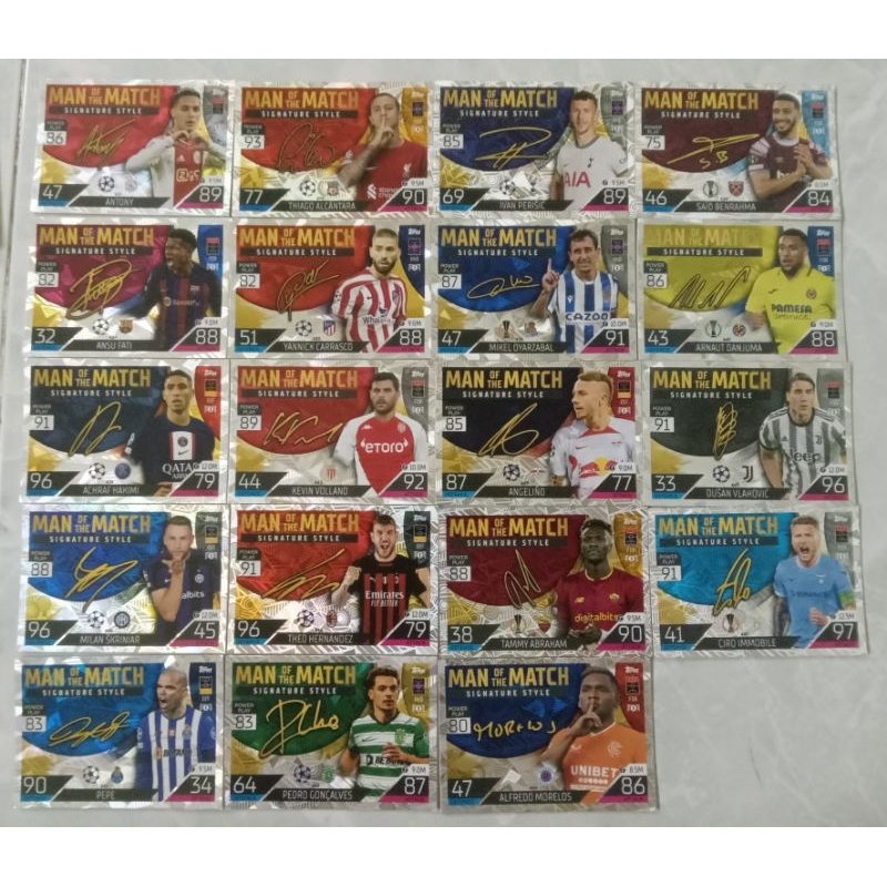 Thẻ cầu thủ Match Attax 22/23