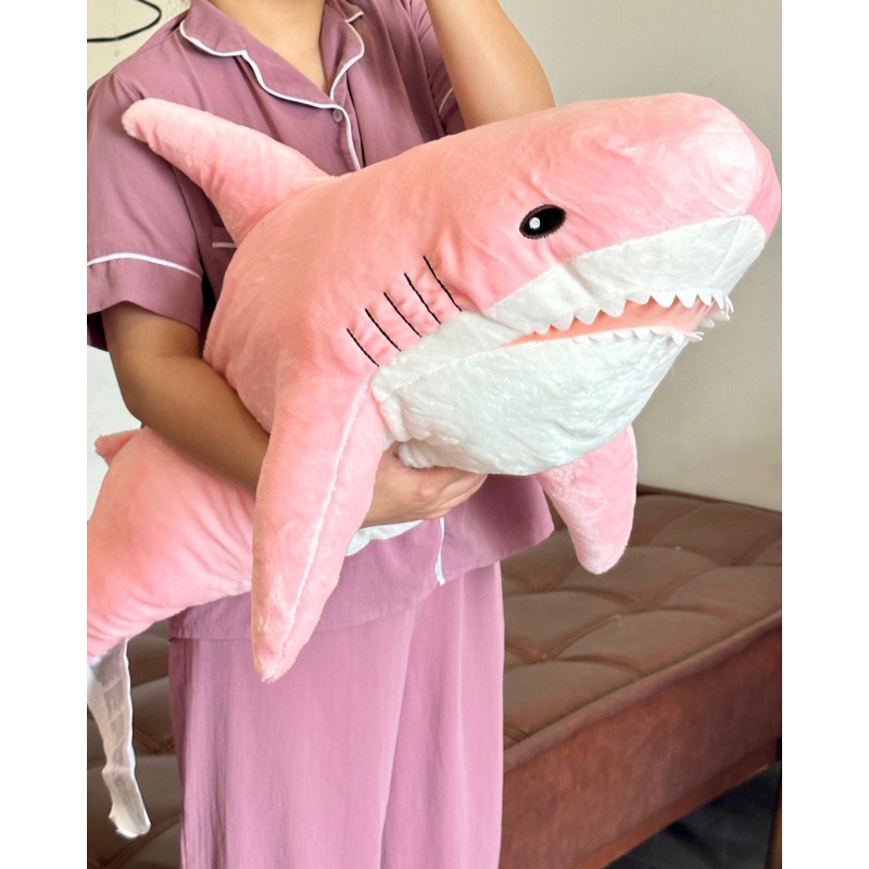 Gấu bông cá mập shark xanh size to ôm ngủ decor phòng dễ thương cho bé|Gauxinhcorner