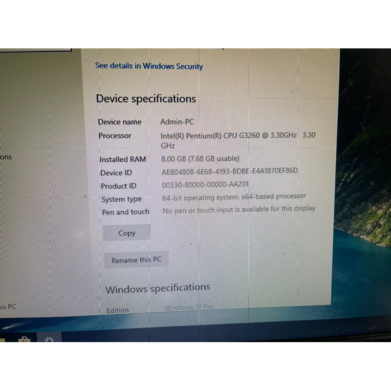 Bộ máy tính H81, G3260, ram 8gb, ổ 500Gb...