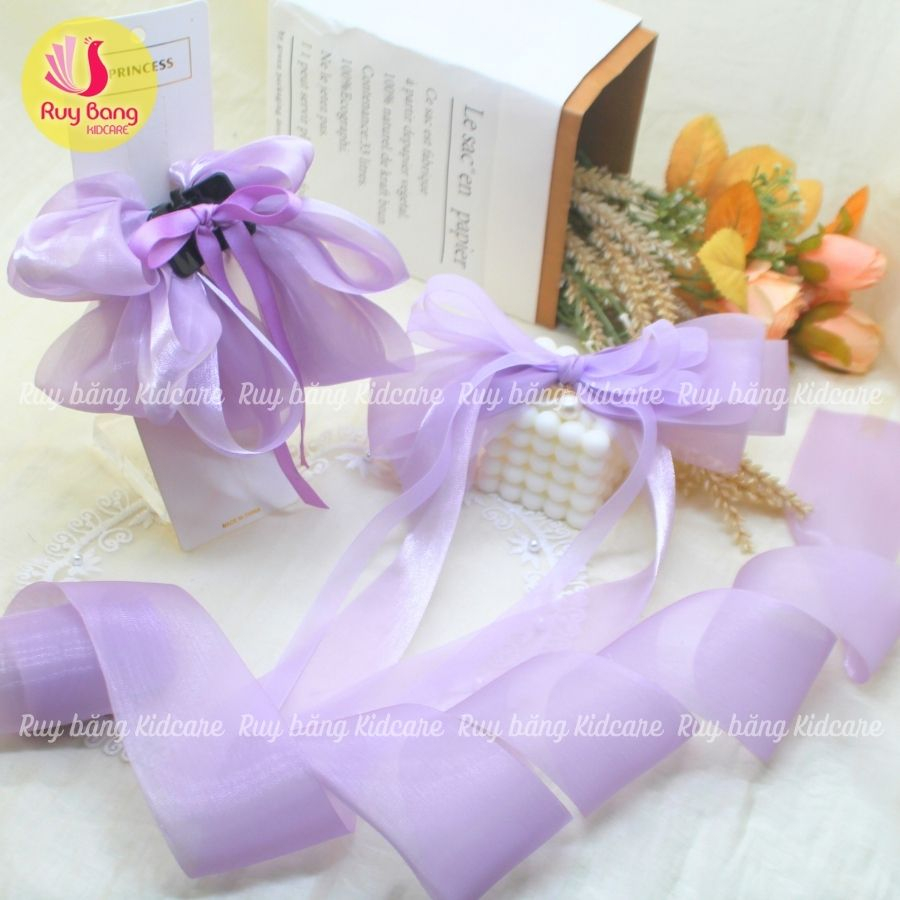 Ruy băng voan tơ HQ dùng làm nơ kẹp tóc, nơ trang trí...