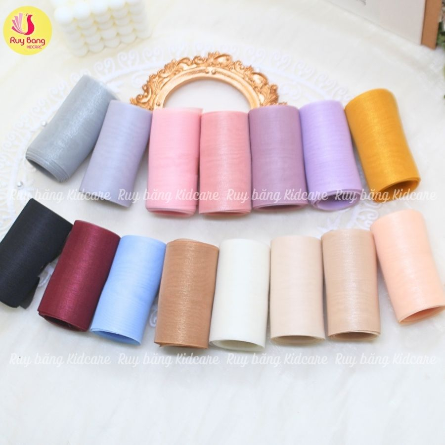 Ruy băng voan tơ HQ dùng làm nơ kẹp tóc, nơ trang trí...