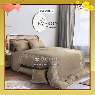 Chăn bốn mùa everon est23036 vải tencel 200*220 màu nâu