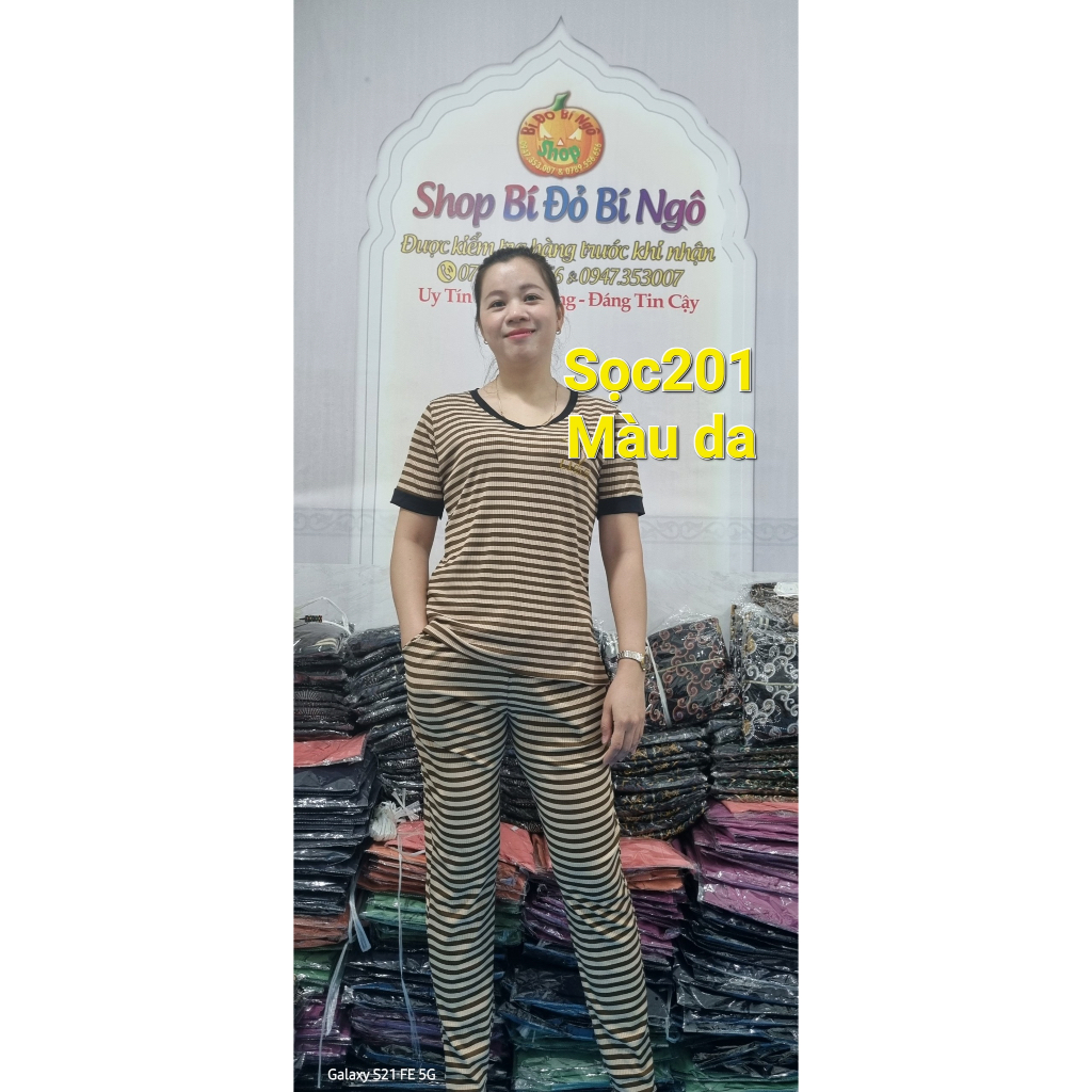 ĐỒ BỘ THUN SỌC GÂN TRẺ TRUNG