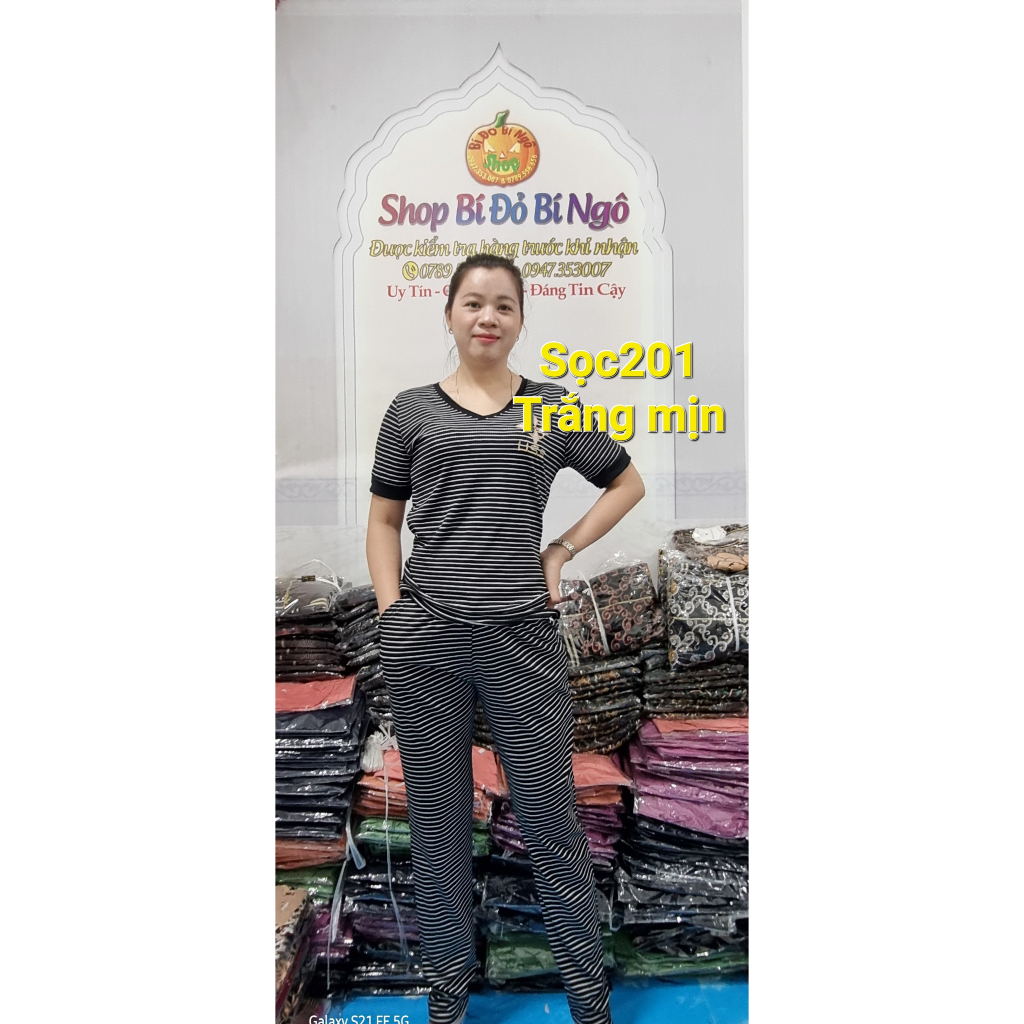 ĐỒ BỘ THUN SỌC GÂN TRẺ TRUNG