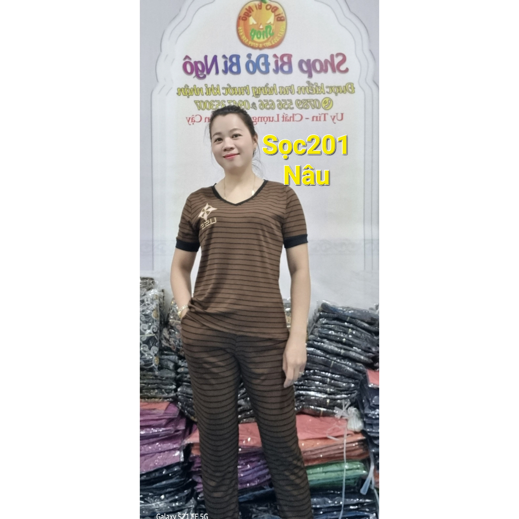 ĐỒ BỘ THUN SỌC GÂN TRẺ TRUNG