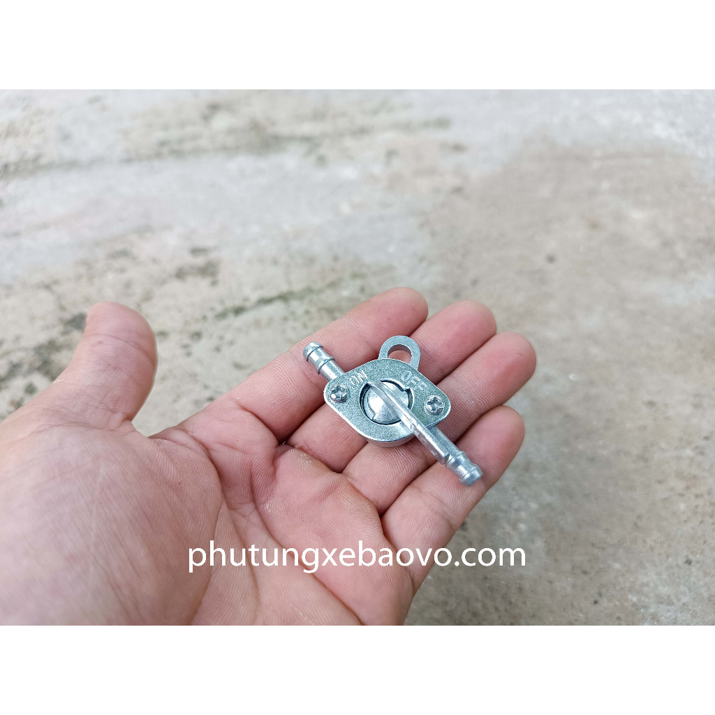 Công Tắc Đóng/Mở Nhiên Liệu - Van Khóa Bình Xăng 2 Đầu Cho Xe Máy có chỗ bắt ốc 6mm