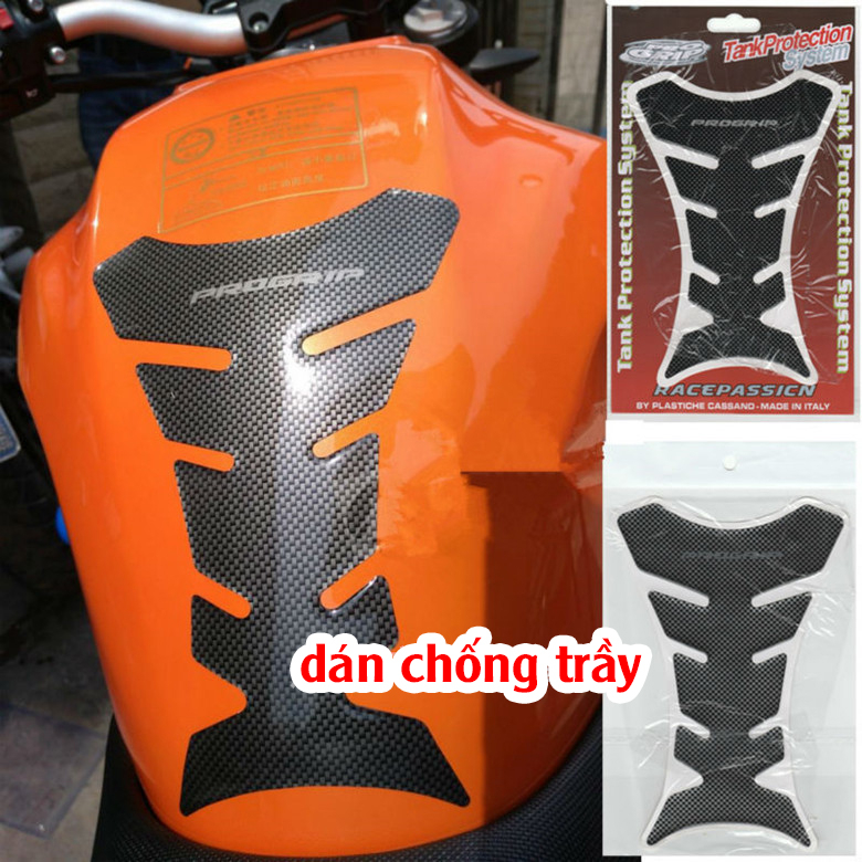Tem Dán Bình Xăng Xương Cá, tem dán chống xước bình xăng Progrip