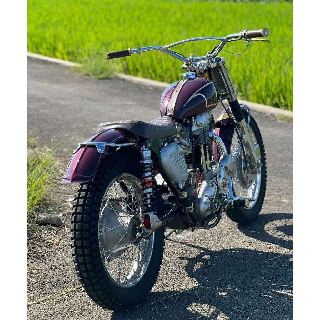 Ghi đông xe máy inox Tornado phong cách tracker rainbow 22mm