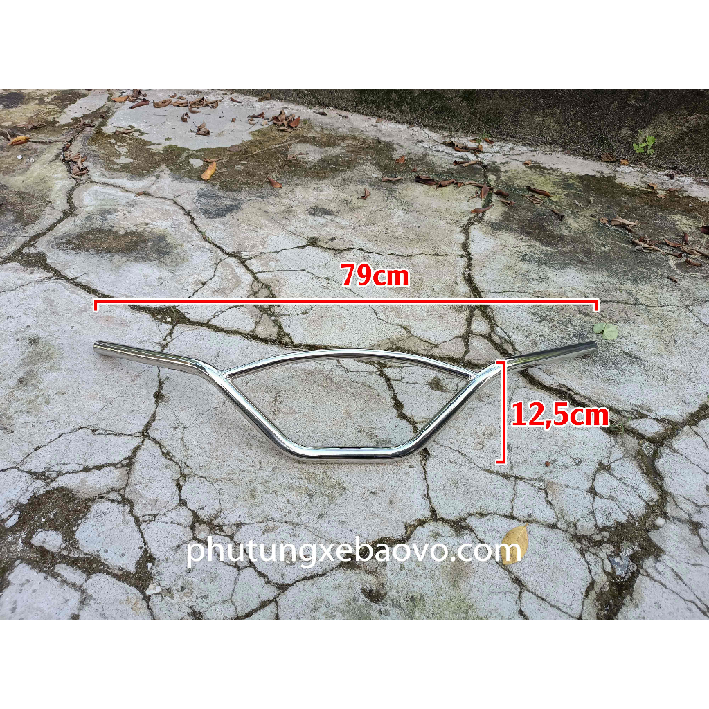 Ghi đông xe máy inox Tornado phong cách tracker rainbow 22mm