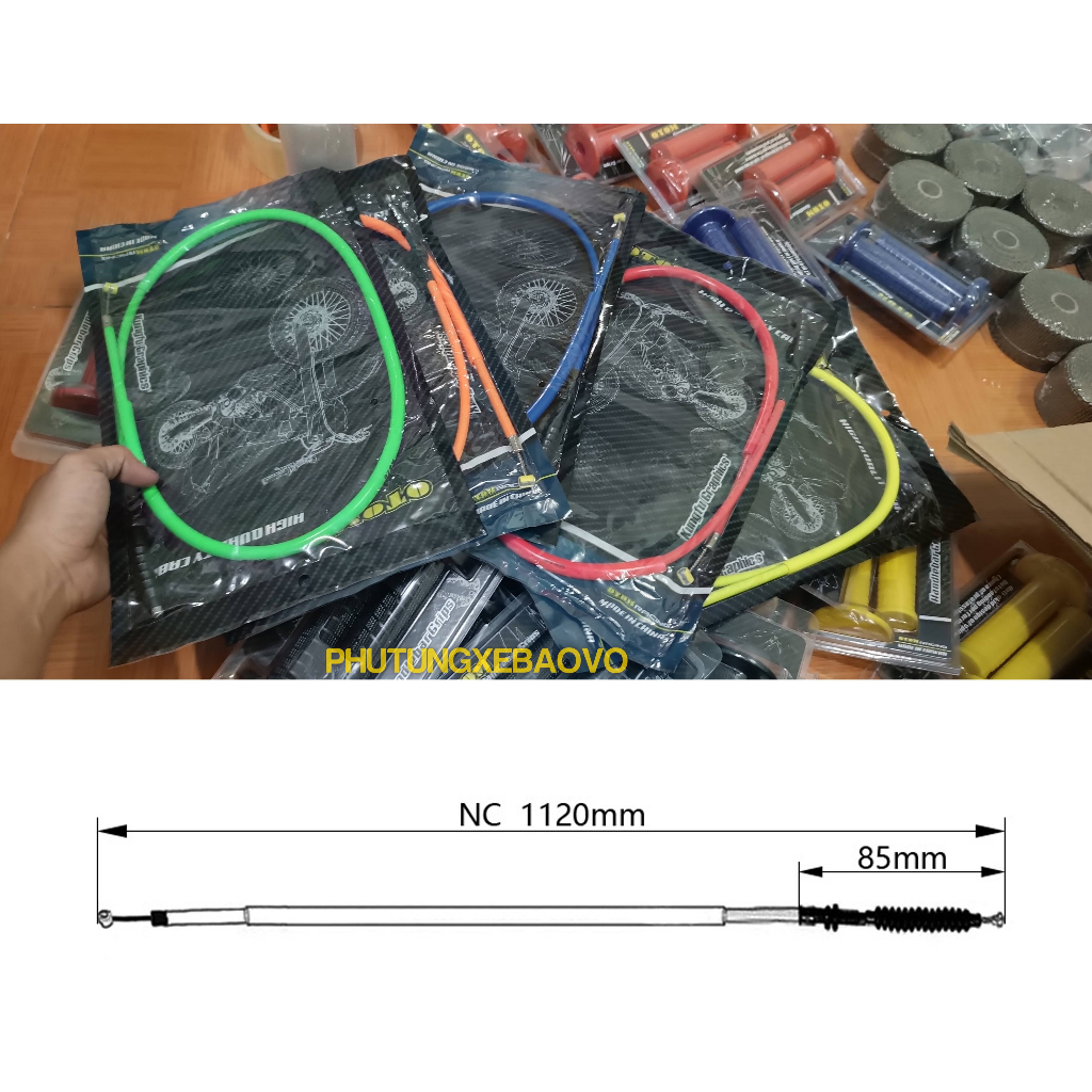 Dây côn xe máy cao cấp OTOM, dài 112cm thích hợp lên ghi đông cao