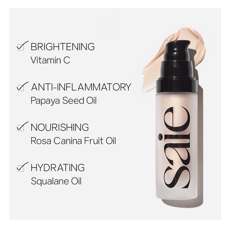 Kem lót bắt sáng Saie Glowy Super Gel