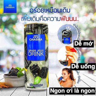 Nước sương sáo thạch đen CHABAA Thái Lan ( lốc 6 lon 230ml )