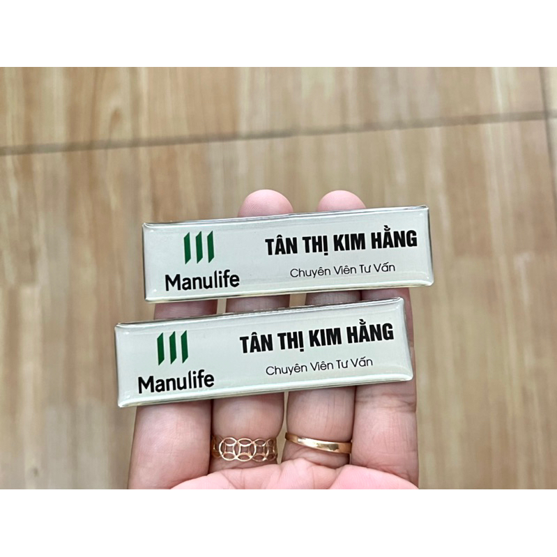 Bảng Tên Bảo Hiểm Manulife - Vui Lòng Gửi Tên Cho Shop Ạ