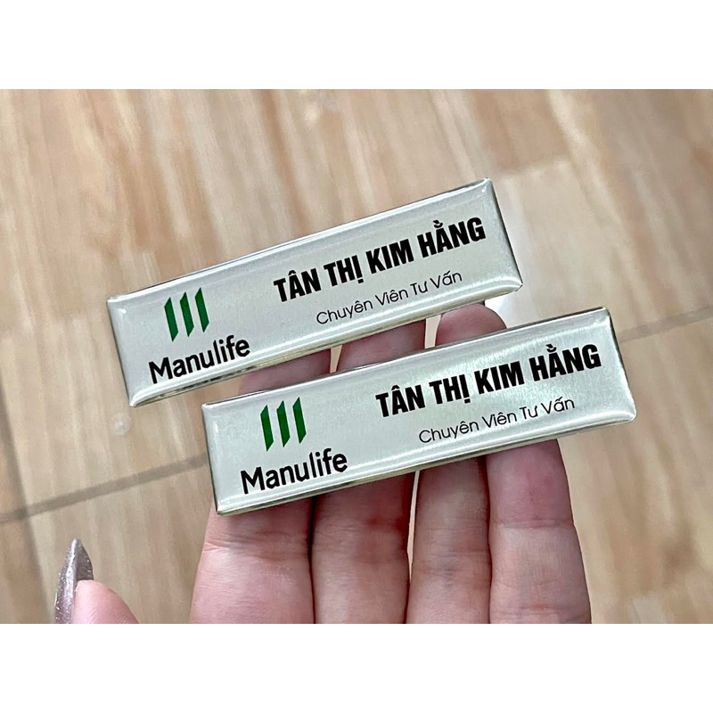 Bảng Tên Bảo Hiểm Manulife - Vui Lòng Gửi Tên Cho Shop Ạ