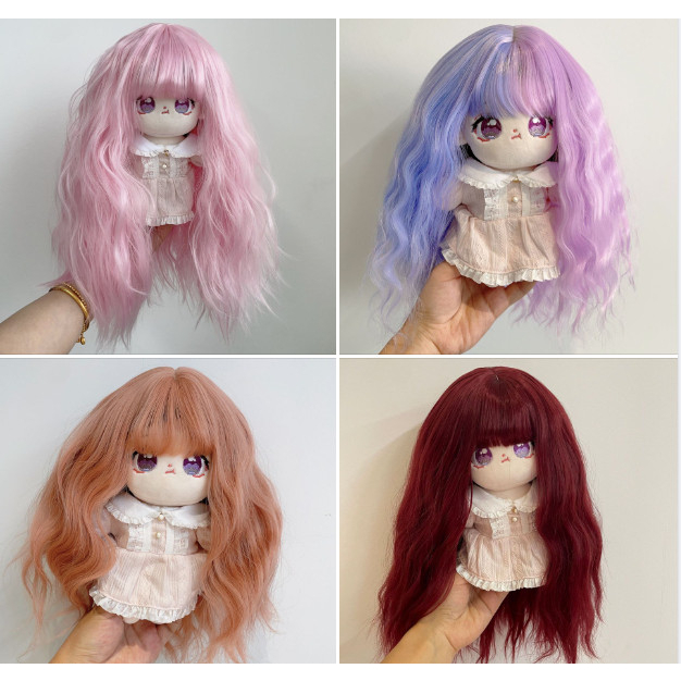 Phụ Kiện Tóc Tơ Giả Bằng Lụa Chịu Nhiệt Cho Búp Bê Tái sinh 55 cm = 22 inch Doll, Búp Bê 20 cm ixdoll