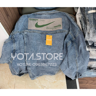 Áo khoác jeans logo lưng - G004