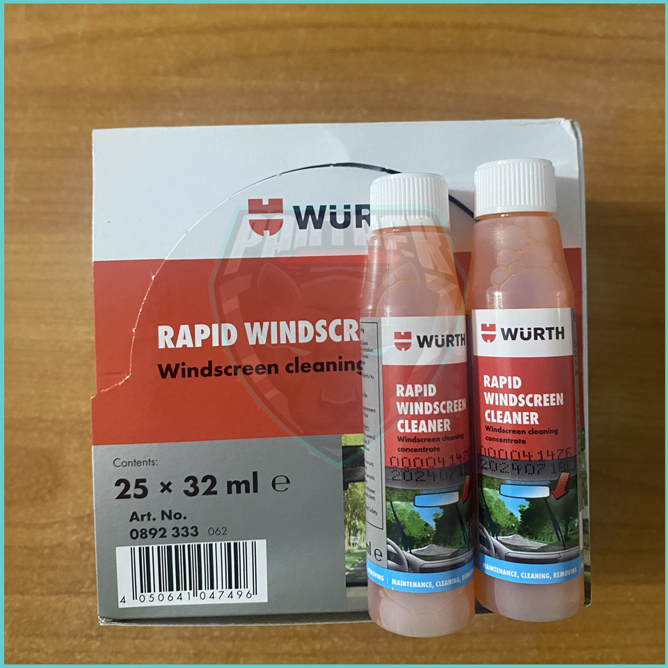 [Chính hãng] Nước rửa kính ô tô đậm đặc Wurth 32mL Nhập khẩu Đức giúp bảo vệ chống lão hóa gạt mưa, vệ sinh kính lái