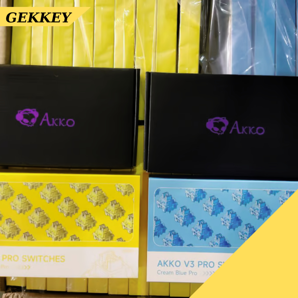 Switch AKKO v3 – Cream Yellow/Blue Pro - Bản nâng cấp hiệu năng.