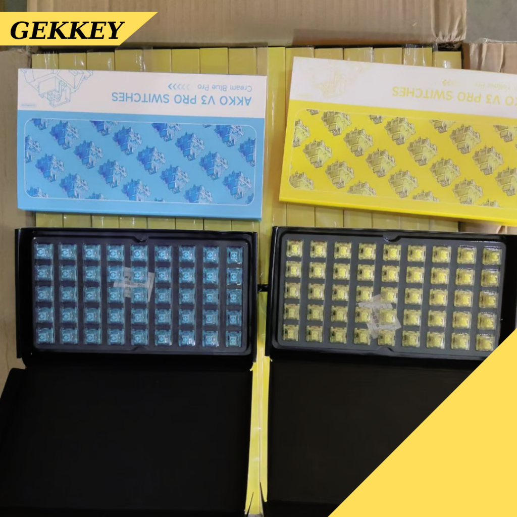 Switch AKKO v3 – Cream Yellow/Blue Pro - Bản nâng cấp hiệu năng.