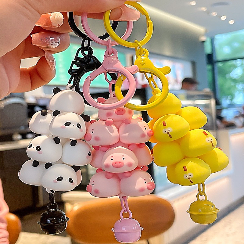 Móc khóa hình thú siêu đáng yêu