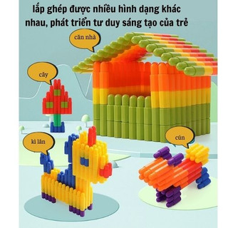  Đồ chơi xếp hình lắp ráp ghép lâu đài mê cung đường đua thả bóng Đồ chơi phát triển trí tuệ cho bé từ 2 tuổi 