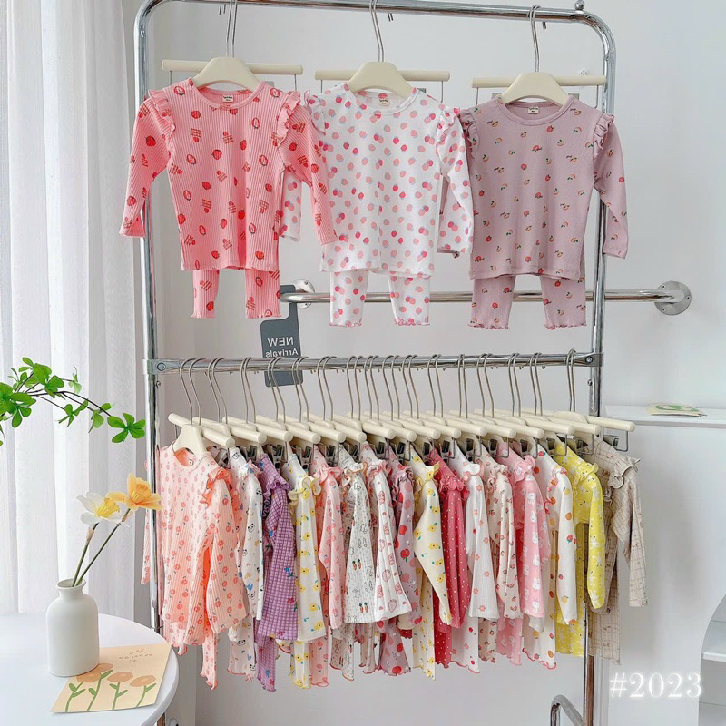 SET 3 BỘ CÁNH TIÊN DÀI TAY XUẤT DƯ CHO BÉ GÁI