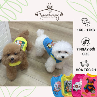 Áo mặc cho chó Yudog áo thun hoạt hình dễ thương cho thú cưng chó mèo
