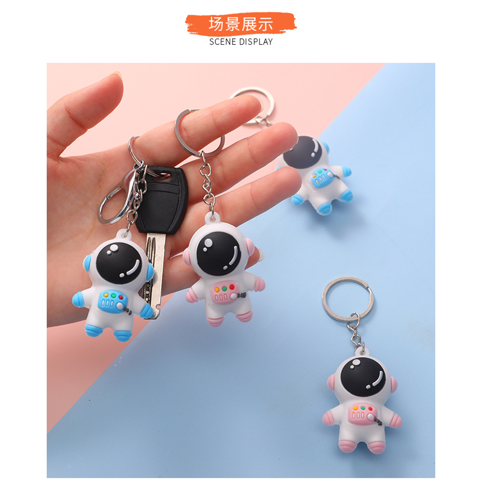 Móc Khoá Hình Gấu Phi Hành Gia Dễ Thương