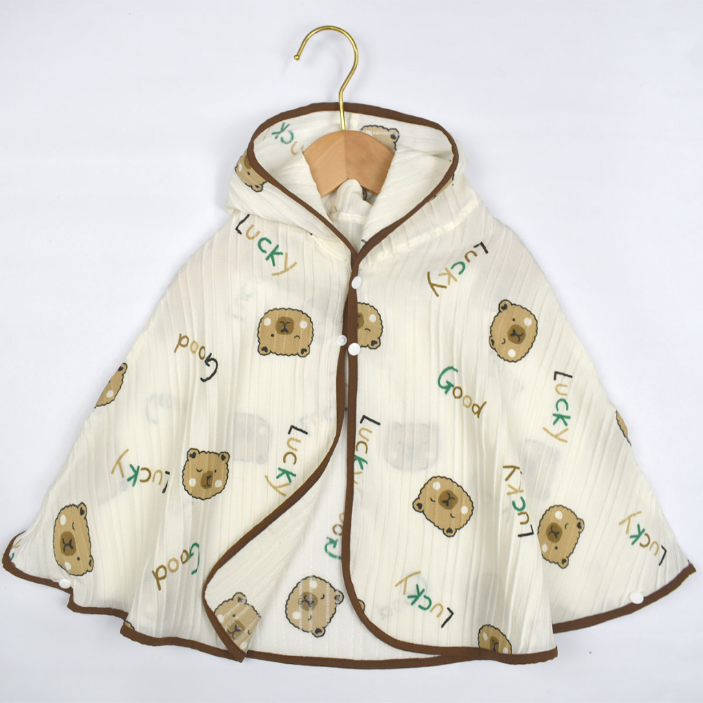 Áo choàng cho bé, áo choàng chống nắng, chắn gió, kèm kính chống giọt bắn LB-KIDS