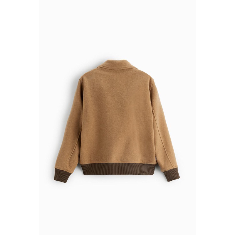 Áo dạ nam dáng ngắn Zara authentic WOOL BLEND size S