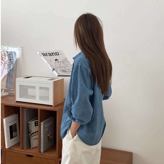 Áo sơ mi denim may ly 80601 CHERRY COCO