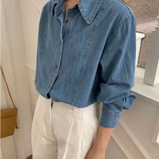 Áo sơ mi denim may ly 80601 CHERRY COCO