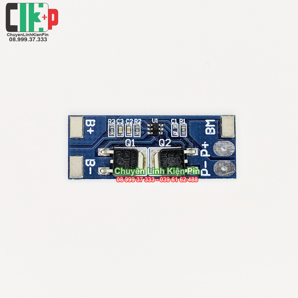 Mạch 2S 7.4V xả 6A, sạc và bảo vệ cell Li-ion 3.7V