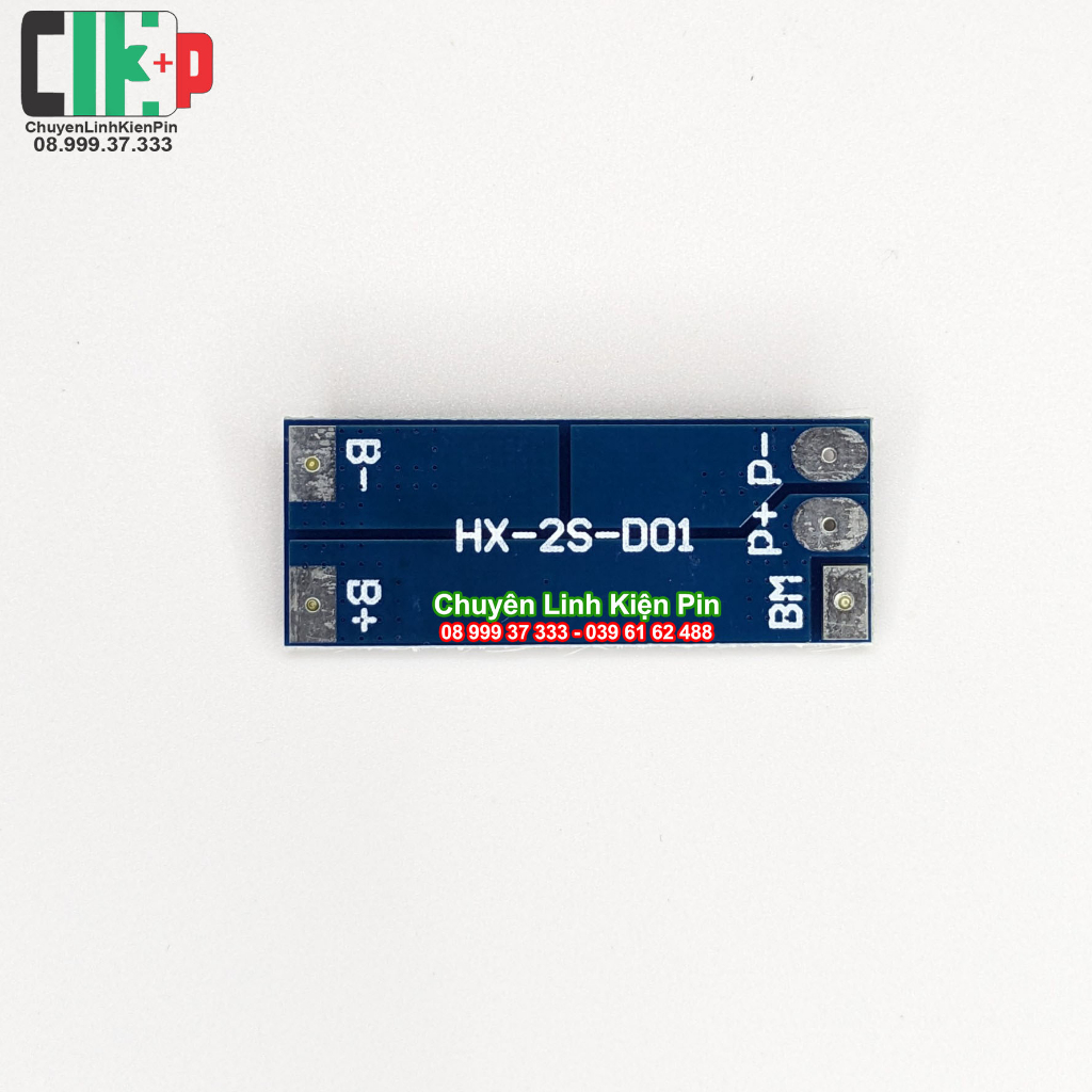 Mạch 2S 7.4V xả 6A, sạc và bảo vệ cell Li-ion 3.7V