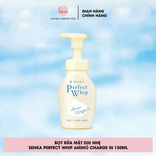 Bọt Rửa Mặt Dịu Nhẹ Senka Perfect Whip Amino Charge In 150ml Nhật Bản