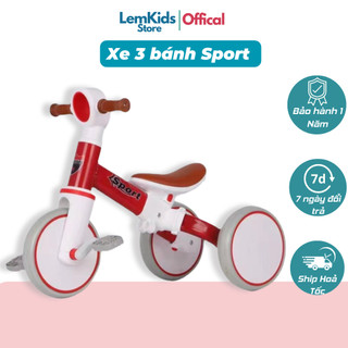 Xe đạp 3 bánh cho bé, xe chòi chân 3 bánh chống lật cho bé